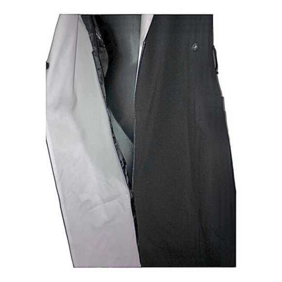 Calvin Klein black zip up white lapel tuxedo style sleeveless dress size‎ 4 new - Picture 9 of 16